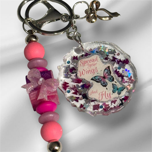 Handcrafted with love - custom resin keychain