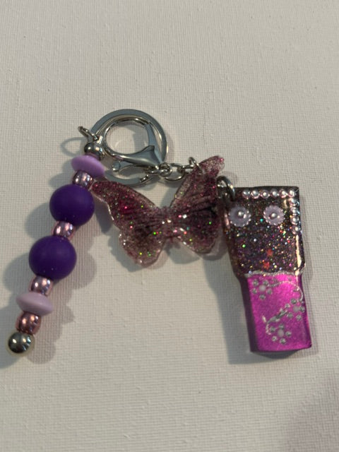 Resin Cup & Moon Keychain
