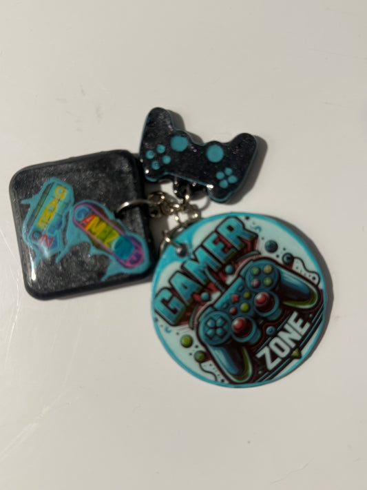 Gamer Personalized Resin Keychain