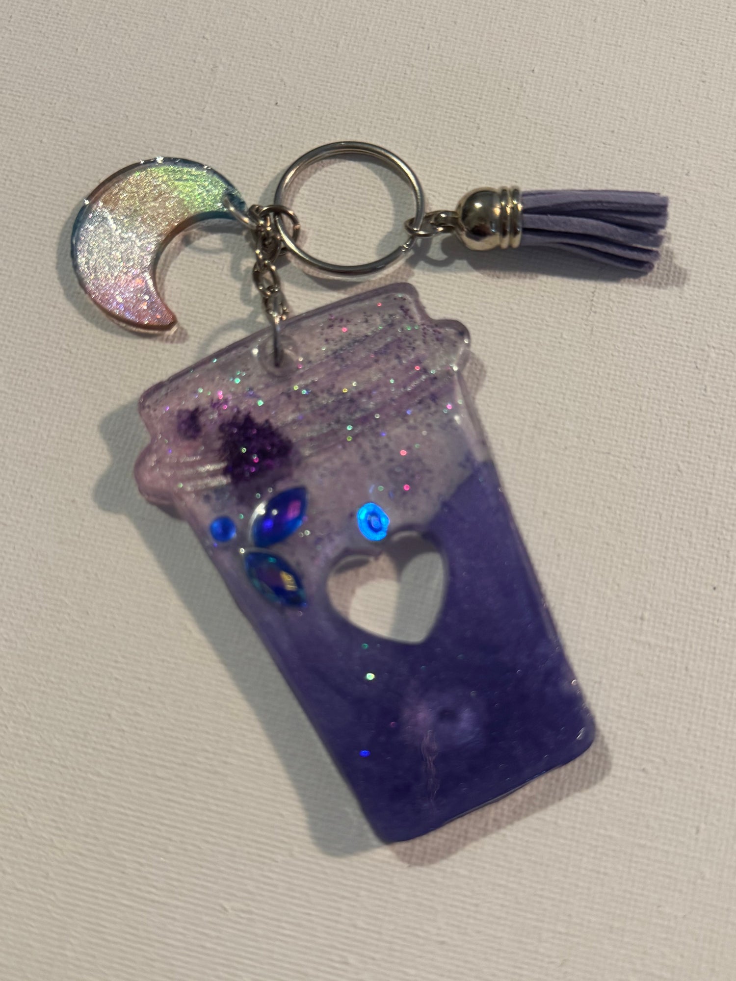 Handmade Resin Cup Keychains Collection