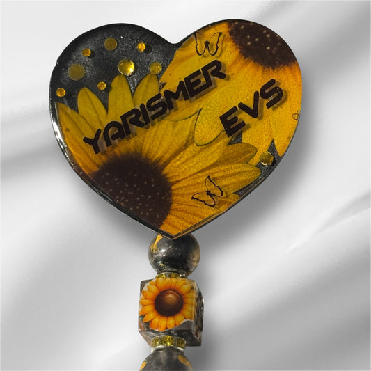 Personalized custom resin badge reel