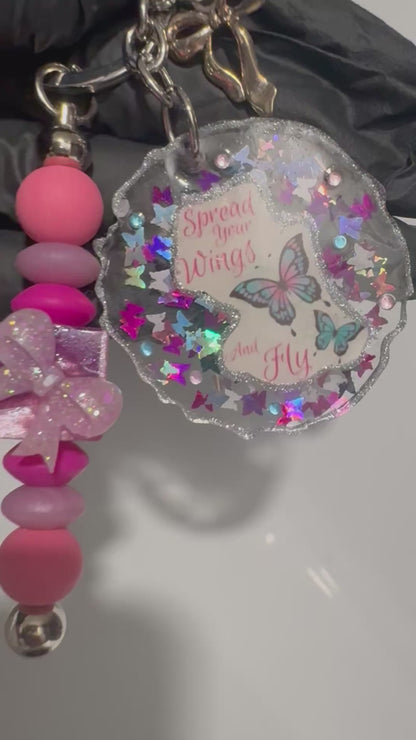 Handcrafted with love - custom resin keychain
