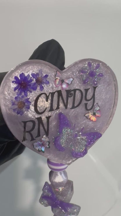 Personalized resin handmade badge reel